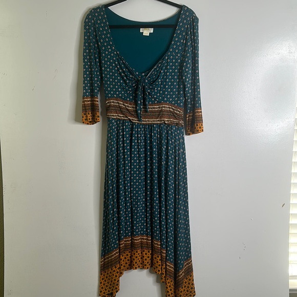 Anthropology Maeve beloved midi boho dress size medium - Picture 4 of 14